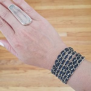 New Navy Wrap Bracelet